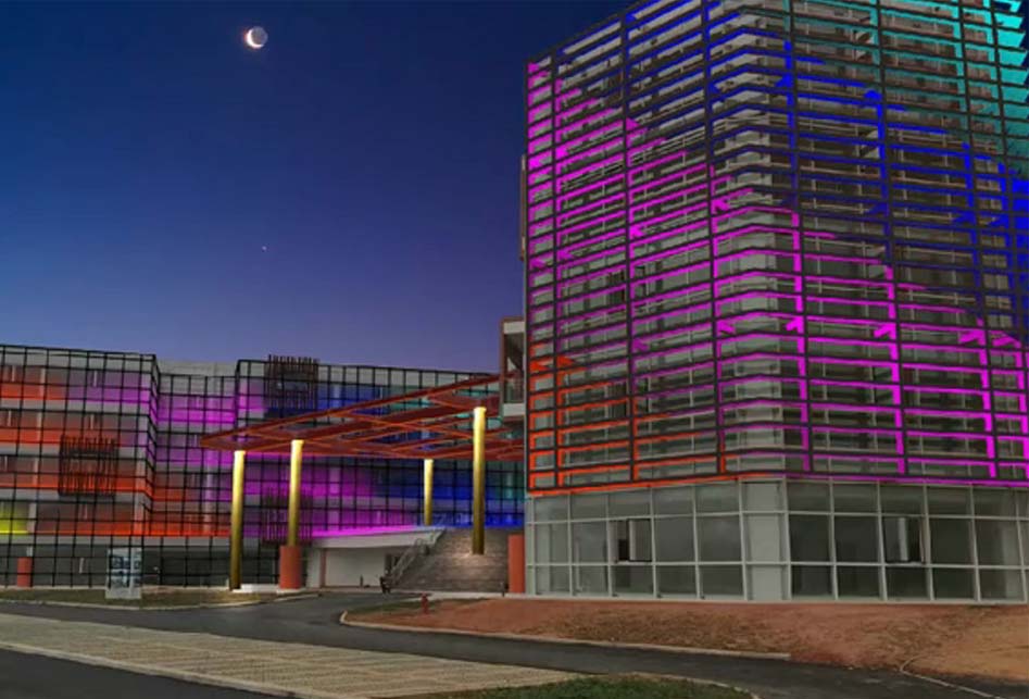 樓體亮化動態效果,亮化設計視頻